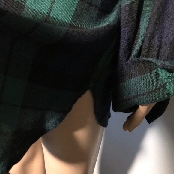 Chaps Women's Shirt Size L Plaid Collared Long Sleeve Button Down Oversized - Picture 7 of 8